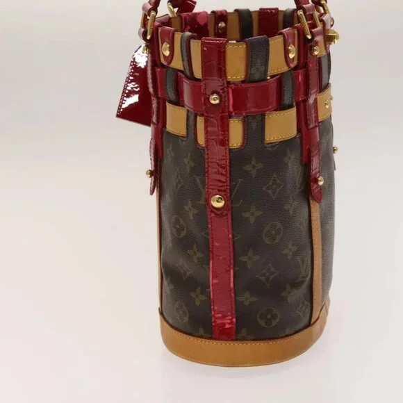 LOUIS VUITTON Monogram Ruby Neo Bucket Tote Bag Red M95613 LV Auth 139320 - Picture 3 of 16